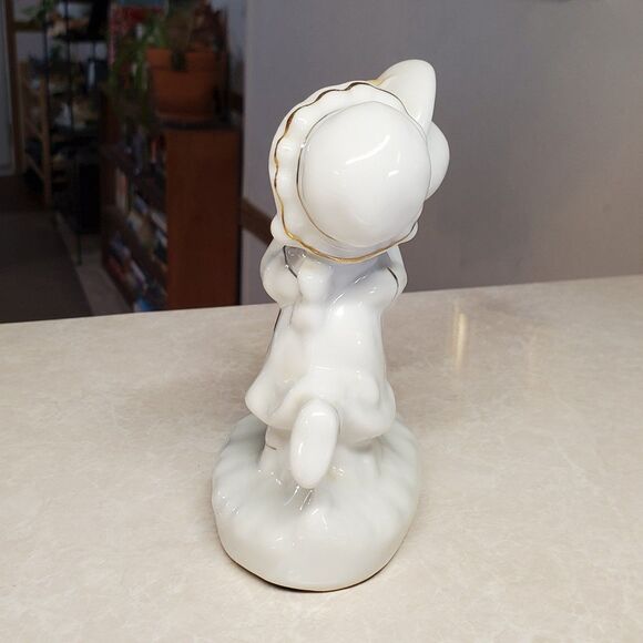 Sophia-Ann Porcelain Dancing Boy and Girl Figurine White with Gold trim. - Picture 2 of 8